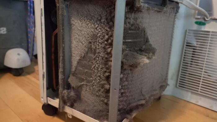 how to clean mold out of a portable air conditioner