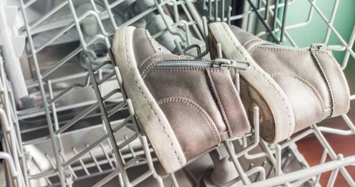 how to wash shoes in dishwasher