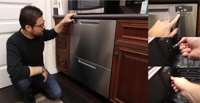 how to reset fisher and paykel dishwasher